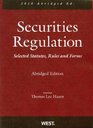 Securities Regulation Selected Statutes Rules and Forms 2010 Abridged Edition