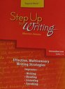 Step Up to Writing Intermediate Level Effective Multisensory Writing Strategies Teacher's Manual Grades 36