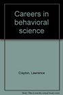 Careers in behavioral science