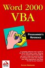 Word 2000 VBA Programmers Reference