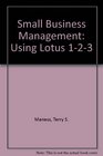 Small Business Management Using Lotus 123