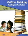 Critical Thinking Readings in Nonfiction High School