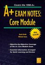 A Exam Notes Core Module