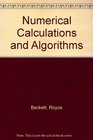 Numerical Calculations and Algorithms