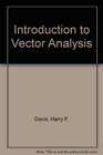 Introduction to Vector Analysis