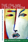 The Italian Legal System An Introduction Second Edition