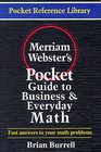 MerriamWebster's Pocket Guide to Business and Everyday Math