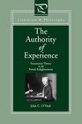 The Authority of Experience Sensationist Theory in the French Enlightenment