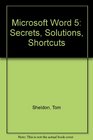 Microsoft Word 5 Secrets Solutions Shortcuts