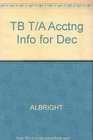TB T/A Acctng Info for Dec