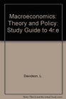 Macroeconomics Theory and Policy Study Guide to 4r e