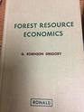 Forest resource economics