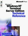 Microsoft Windows Nt Server 40 Terminal Server Technical Reference