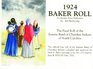 Baker roll 1924 Eastern Band of Cherokee Indians of North Carolina