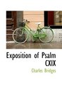Exposition of Psalm CXIX