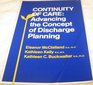 Continuity of Care Advancing the Concept of Discharge Planning