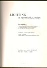 Lighting in architectural design