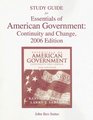 Essentials of American Government Study Guide Continuity and Change