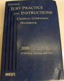 Federal Jury Practice and Instructions Criminal Companion Handbook 2009 ed