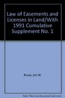 Law of Easements and Licenses in Land/With 1991 Cumulative Supplement No 1