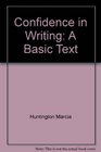 Confidence in writing A basic text