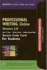 Access code for Professional Writing Online Version 20