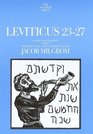 Leviticus 2327  A New Translation with Introduction and Commentary