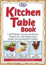 The Kitchen Table Book 1427 Kitchen Cures and Pantry Potions for Just About Every Health and Household Problem