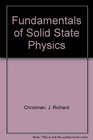 Fundamentals of Solid State Physics