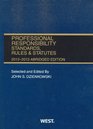 Professional Responsibility Standards Rules and Statutes 20122013 Abridged