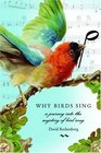Why Birds Sing A Journey Into the Mystery of Bird Song