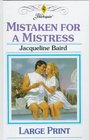 Mistaken for a Mistress (Large Print)