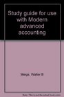 Study guide for use with Modern advanced accounting