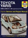 Toyota Yaris Petrol Service and Repair Manual 1999 to 2005