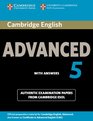 Cambridge English Advanced 5 Student's Book with Answers Authentic Examination Papers from Cambridge ESOL