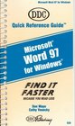 Word 97 Quick Reference Guide