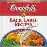 Campbell's Back Label Recipes And More