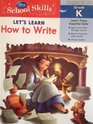 Disney School Skills  Let's Learn How to Write