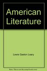 American Literature A Study and Research Guide