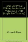 Final Cut Pro 4 Editing Professional Video With Dvd