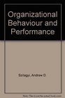 Organizational behavior and performance