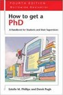 How to Get a PhD  4th edition