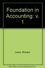 Foundation in Accounting v 1