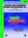 Student Instrumental Course Studies and Melodious Etudes for Baritone