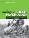 Readings In Social Psychology General Classicnd Contemporary Selections
