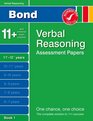 Bond Verbal Reasoning Assessment Papers 1112 years Book 1
