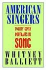 American Singers Twentyseven Portraits in Song