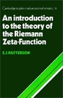 An Introduction to the Theory of the Riemann ZetaFunction