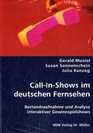 CallInShows im deutschen Fernsehen