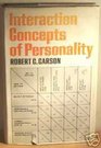 INTERACTION CONCEPTS OF PERSONALITY